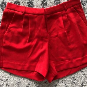 Fire red jcrew shorts size 8